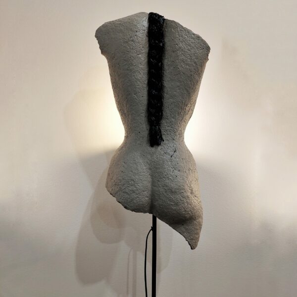 SCULPTURE/LAMP, TABLE LAMP 90 CM $ 450, FLOOR LAMP 180 CM $ 525 WALL LAMP $ 450, BACK COLLECTION, CATARZYNA SKAPSKA