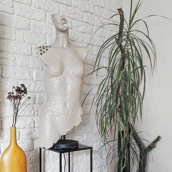 SCULPTURE/LAMP, TABLE LAMP 90 CM $ 600, FLOOR LAMP 190 CM $ 650, WALL LAMP $ 575, SHE COLLECTION, CATARZYNA SKAPSKA