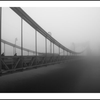 PHOTO THE FOGGY GRUNWALDZKI BRIDGE IN WROCŁAW  FRAME 20 x 30 CM $ 500, MONICA GROBELNA