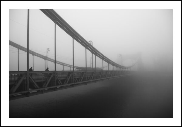 PHOTO THE FOGGY GRUNWALDZKI BRIDGE IN WROCŁAW  FRAME 20 x 30 CM $ 500, MONICA GROBELNA