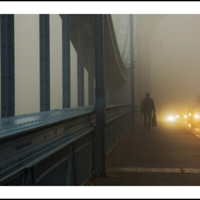 PHOTO THE FOGGY GRUNWALDZKI BRIDGE IN WROCŁAW  FRAME 20 x 30 CM $ 500, MONICA GROBELNA