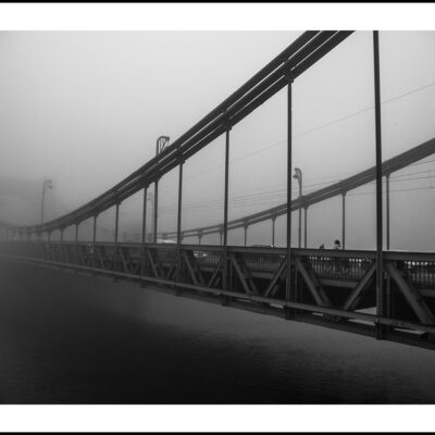 PHOTO THE FOGGY GRUNWALDZKI BRIDGE IN WROCŁAW  FRAME 20 x 30 CM $ 500, MONICA GROBELNA