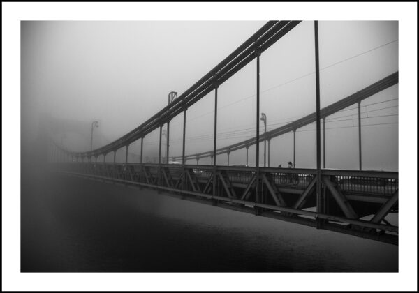 PHOTO THE FOGGY GRUNWALDZKI BRIDGE IN WROCŁAW  FRAME 20 x 30 CM $ 500, MONICA GROBELNA